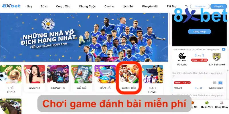 Chơi game đánh bài miễn phí trực tuyến thỏa đam mê tại 8xbet Khám phá hình thức chơi game đánh bài miễn phí trực tuyến